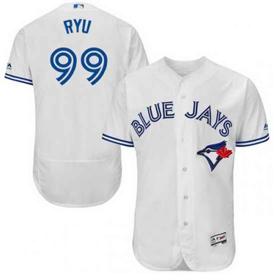 Blue Jays 99 HyunJin Ryu White Flexbase Authentic Collection Stitched MLB Jersey